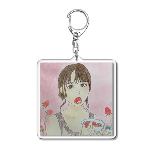 いちご Acrylic Key Chain