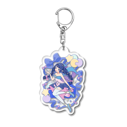 ３th Anniversary アクリルグッズ 月玖藍(風船・リボン有り) Acrylic Key Chain