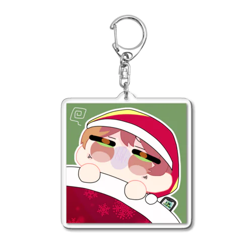 不眠症のサンタさん Acrylic Key Chain