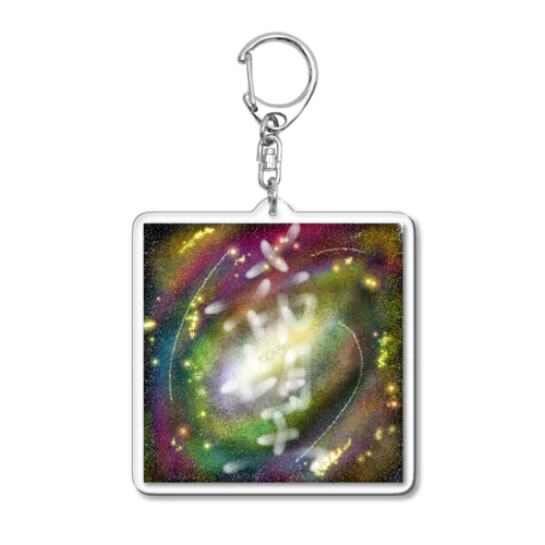 希望  心の世界  【虹色空うさぎ】 Acrylic Key Chain