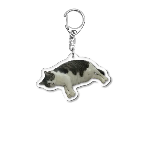 おちてるねこ Acrylic Key Chain