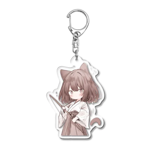 ネコ耳弓道部 Acrylic Key Chain