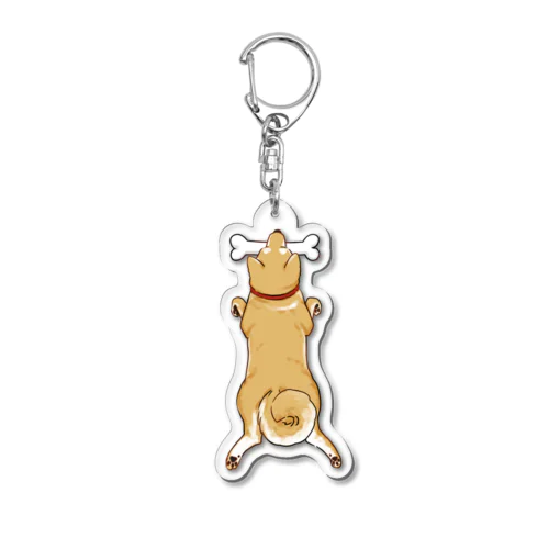 骨ブラ柴犬 Acrylic Key Chain