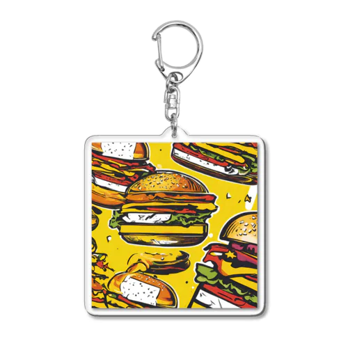 ハンバーガー　ポップ Acrylic Key Chain