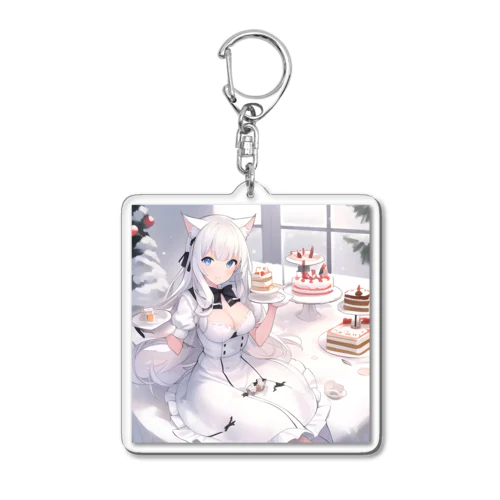 ホワイトクリスマス Acrylic Key Chain