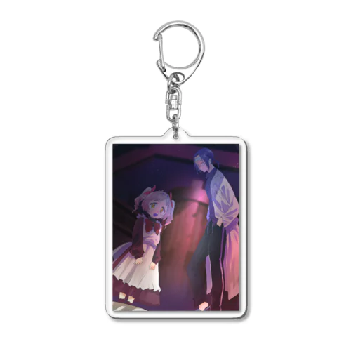 真登博士とりゅーなちゃん Acrylic Key Chain