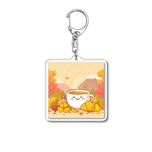 イチョウと紅茶シリーズ② Acrylic Key Chain