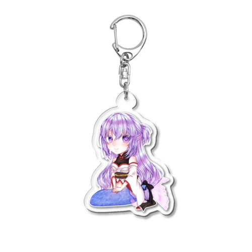 おすわり紗雪 Acrylic Key Chain