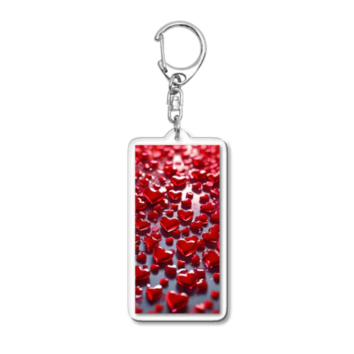 ハート　赤0040 Acrylic Key Chain