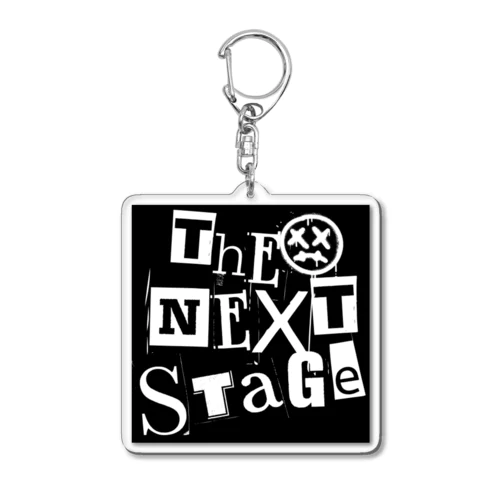 tNSロゴ B&W punk ver. Acrylic Key Chain