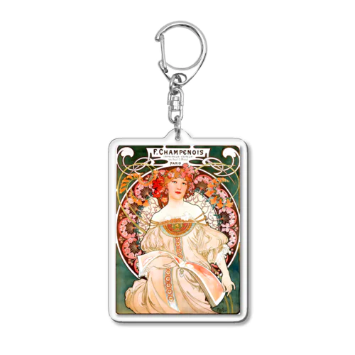 アルフォンス・ミュシャ　夢想 Acrylic Key Chain