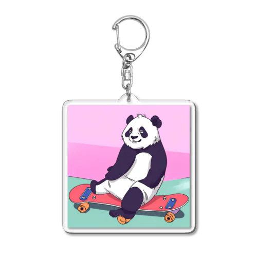 ある日のぱんだ Acrylic Key Chain