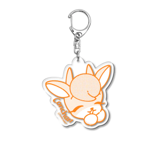 コンちゃん（シンプルドット【CONCHAN】） Acrylic Key Chain