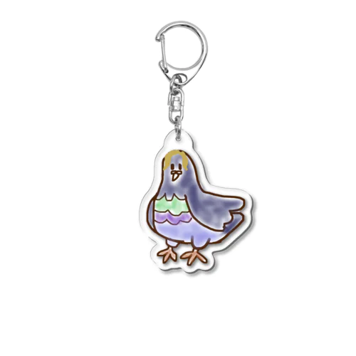 ハトもるん Acrylic Key Chain