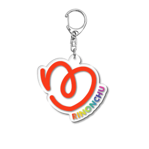 Rinonchu Rainbow  Acrylic Key Chain