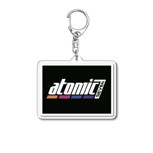 【アクリルキーホルダー】atomic7 （ロゴ・黒） アクリルキーホルダー