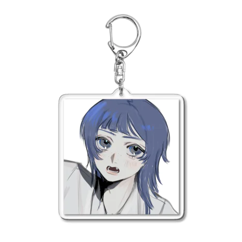 青い子 Acrylic Key Chain