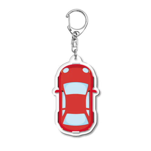 車で遊ぼうオプション　赤C Acrylic Key Chain
