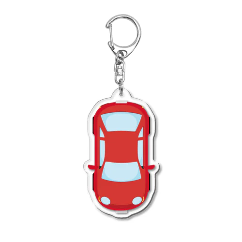 車で遊ぼうオプション　赤D Acrylic Key Chain