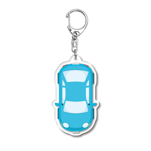 車で遊ぼうオプション　青D Acrylic Key Chain