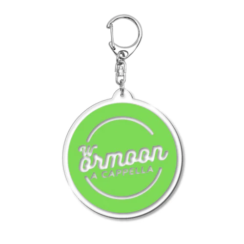 Wormoon ロゴ Green Acrylic Key Chain