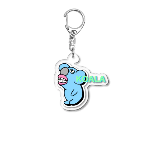 笑顔が固いコアラ Acrylic Key Chain