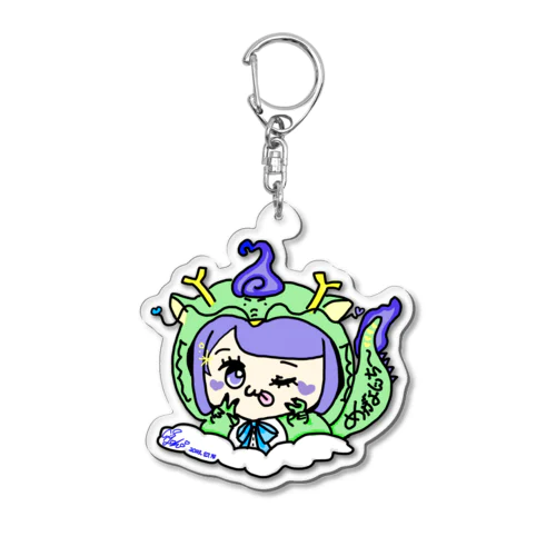 めがよんちー龍 Acrylic Key Chain