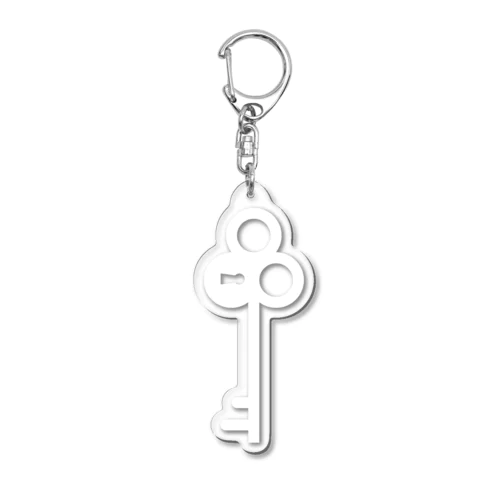 You and Me 〜White Key Acrylic Key Chain