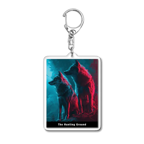 What do the wolves see?🐺🐺🐺 Acrylic Key Chain