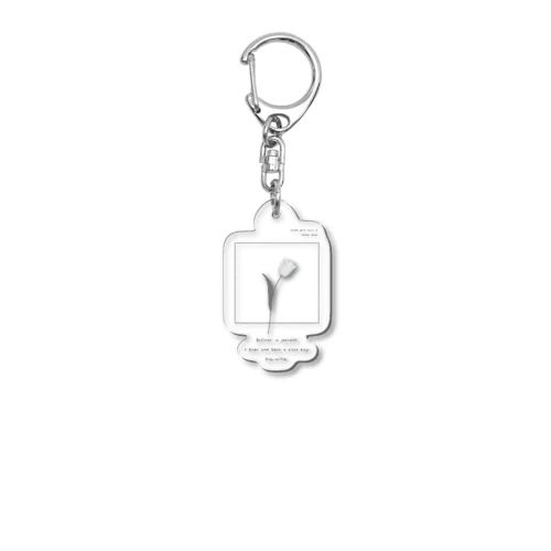 * Powder Snow Blue Acrylic Key Chain