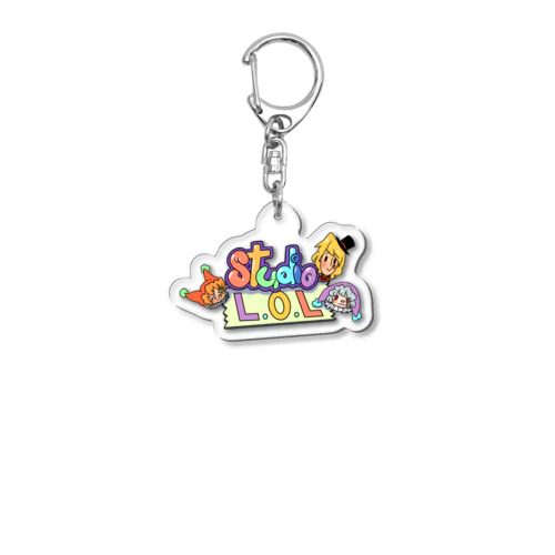 Studio L.O.L カラフルロゴ Acrylic Key Chain