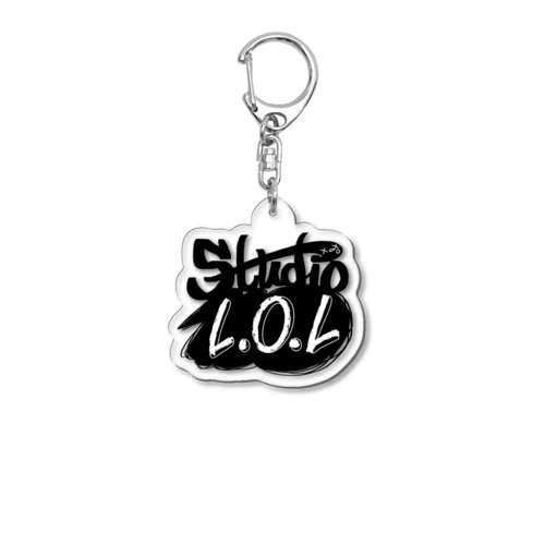 Studio L.O.L モノクロロゴ Acrylic Key Chain