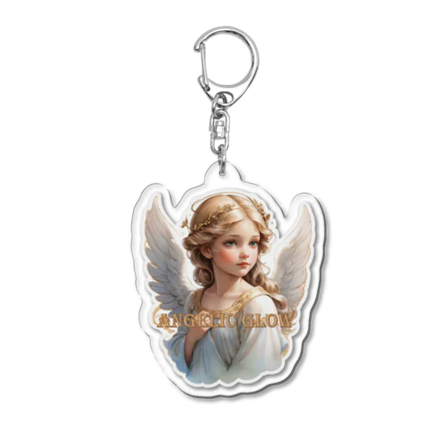 Angelic Glow Acrylic Key Chain