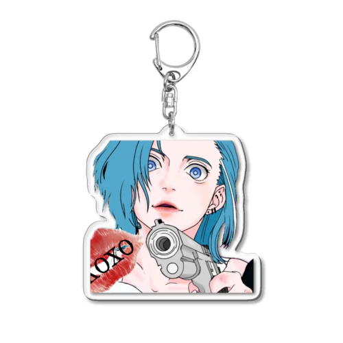 雨の子Rain Acrylic Key Chain