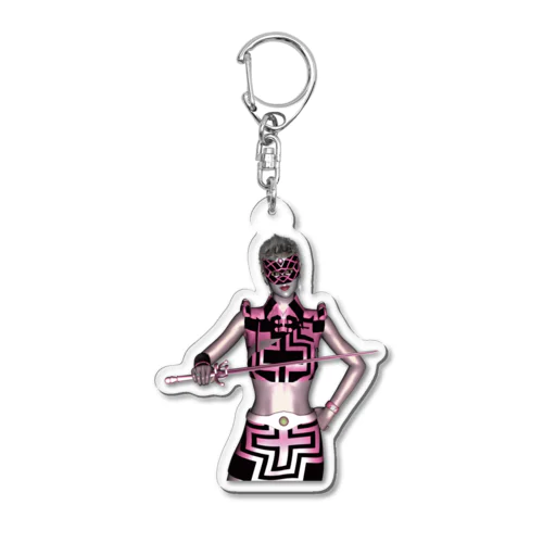 桃色仮面 Acrylic Key Chain