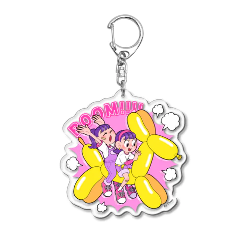 BALLOON DOG Acrylic Key Chain