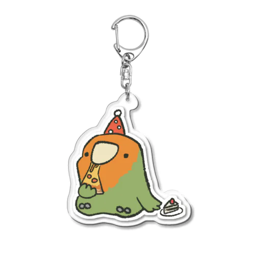 ぱーちぃインコ(コザクラインコ) Acrylic Key Chain