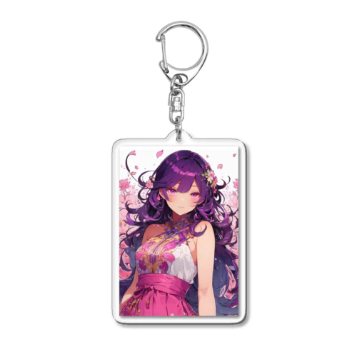 チャイナ風女の子 アクリルキーホルダー❤ Acrylic Key Chain