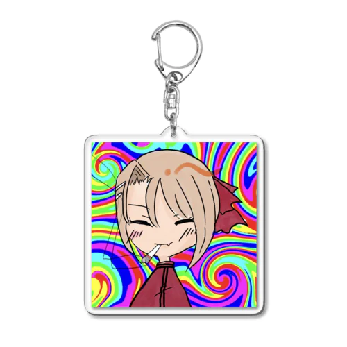 ぐるぐる配達員ちゃん Acrylic Key Chain