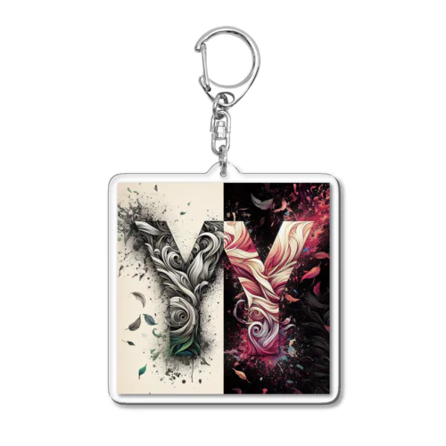 YA'sデザイン『Y Y』 Acrylic Key Chain