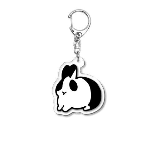 まる白足そろえ Acrylic Key Chain