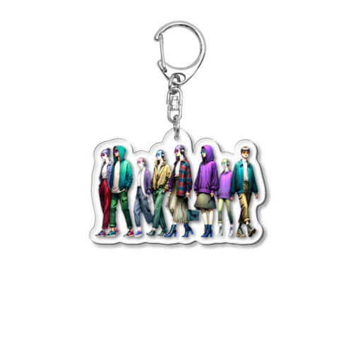 メインストリート Acrylic Key Chain