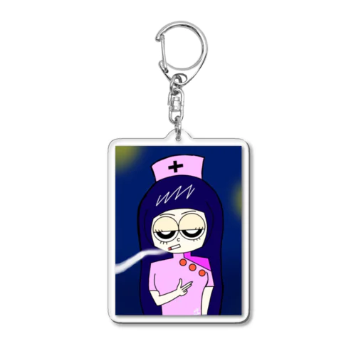 まいぷら絵の夜すみ Acrylic Key Chain