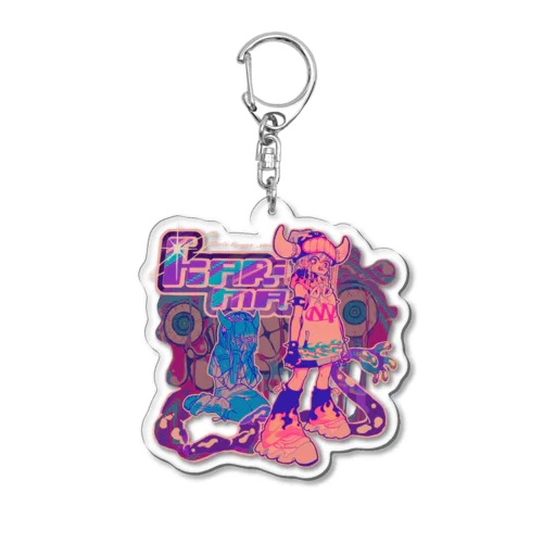 KARMAN ホワイト Acrylic Key Chain