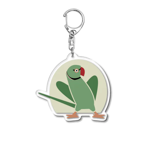 【ワカケホンセイインコ】（ダンス） Acrylic Key Chain