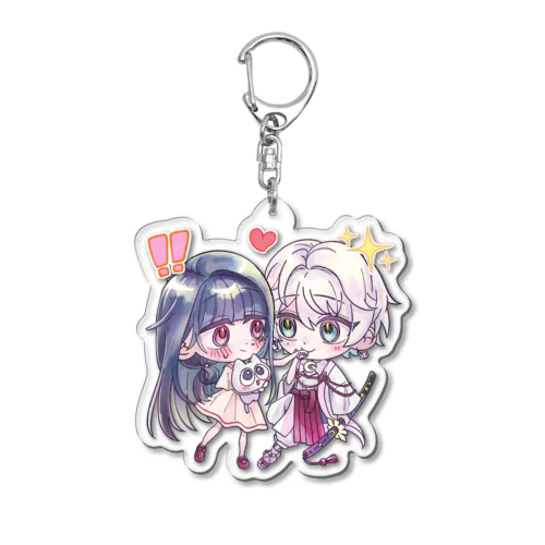 シビユリと猫月 Acrylic Key Chain