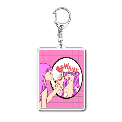 WANT Acrylic Key Chain