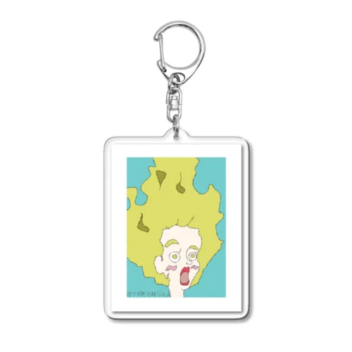 外人女性 Acrylic Key Chain