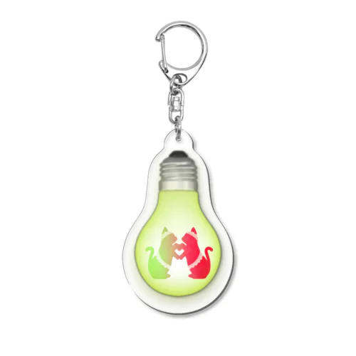 双子猫 Acrylic Key Chain