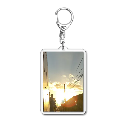 夕暮れの街角 Acrylic Key Chain